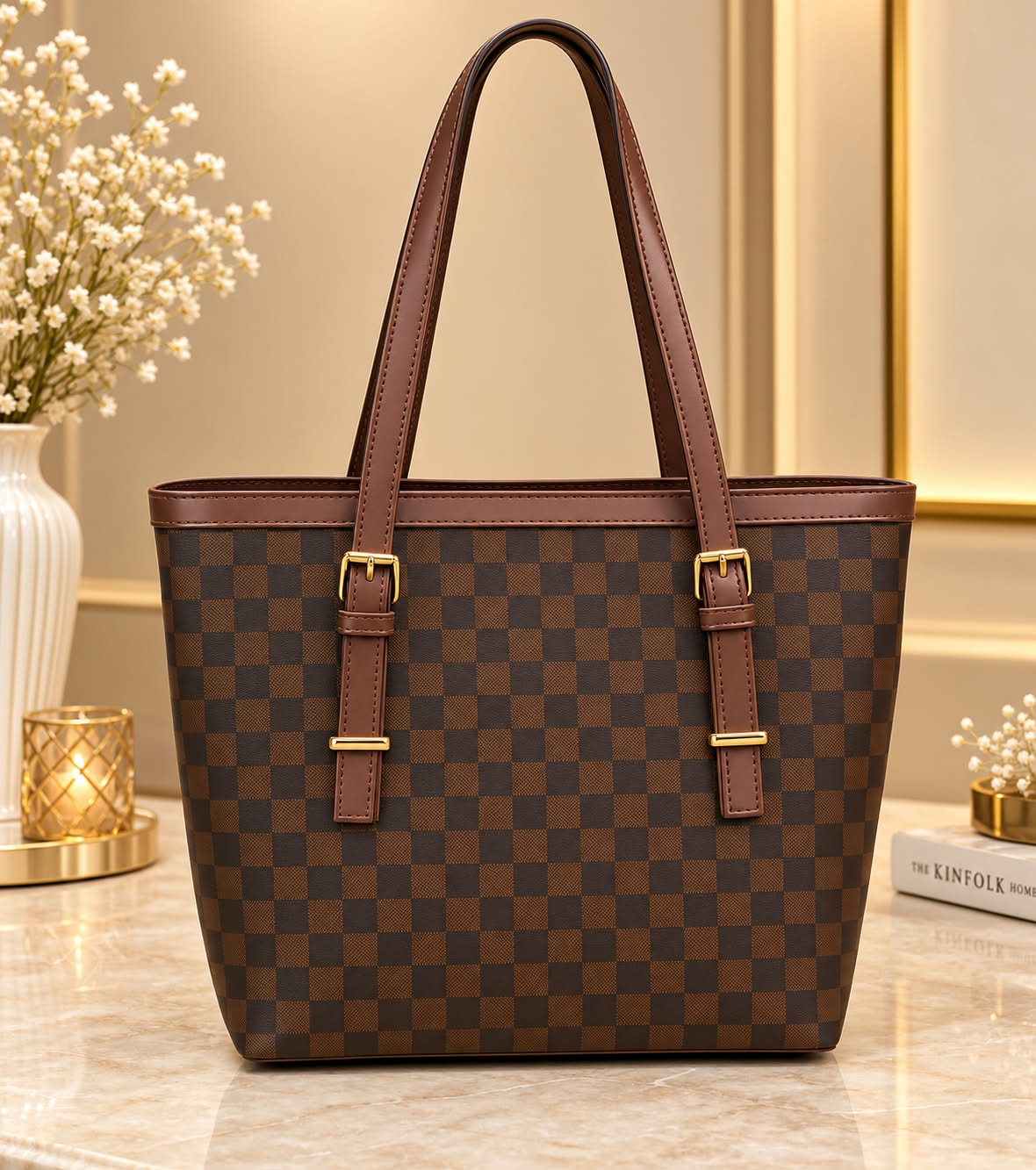 Brown Shoulder Bag by Desires