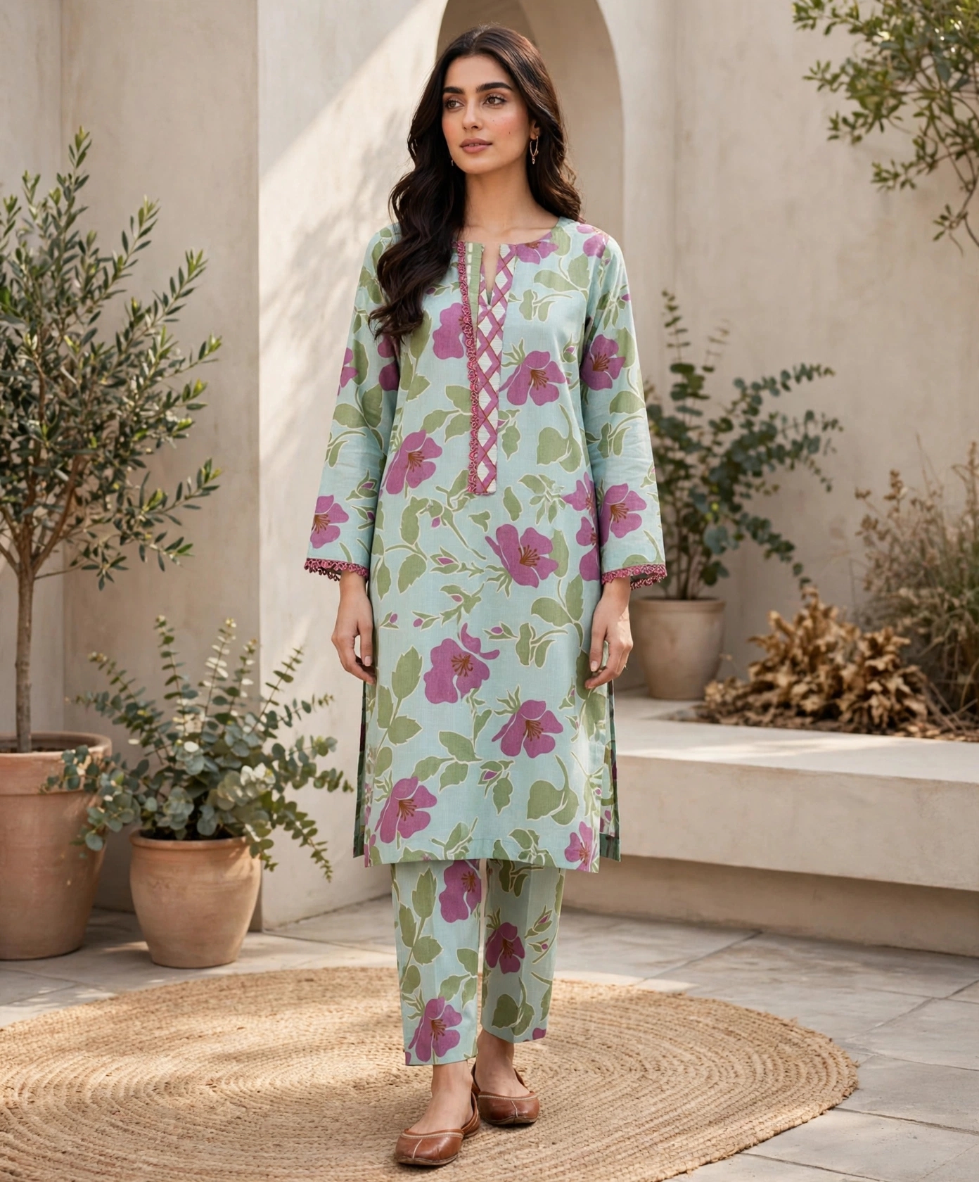 2 PC Khadar suit by Desires