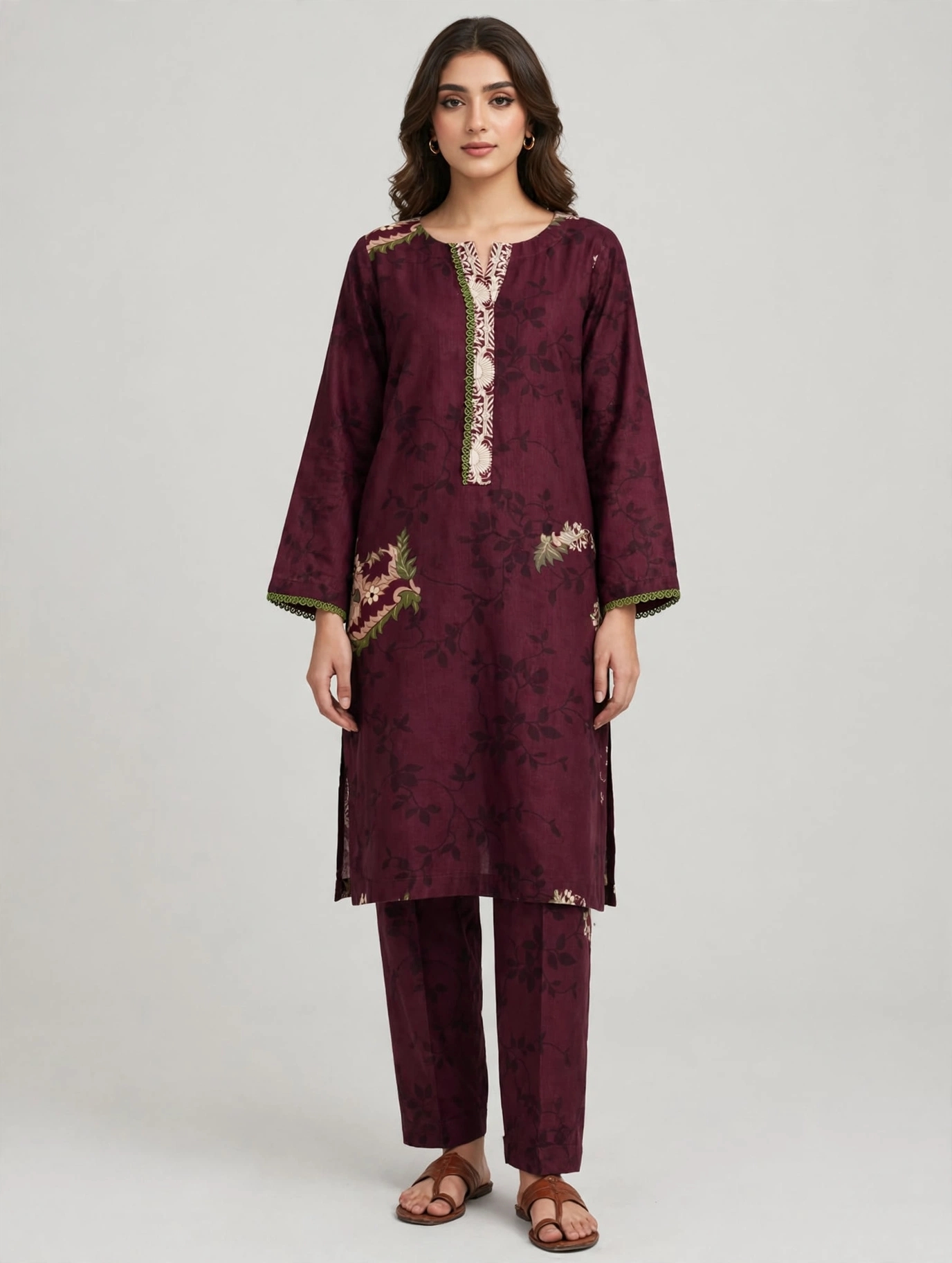 2 PC Khadar suit by Desires