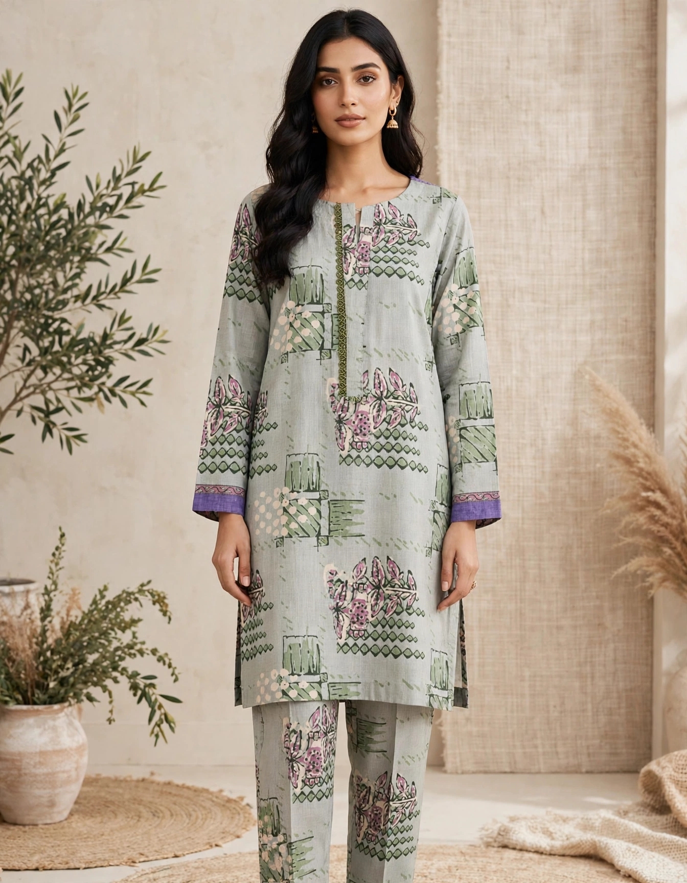 2 PC Khadar suit by Desires