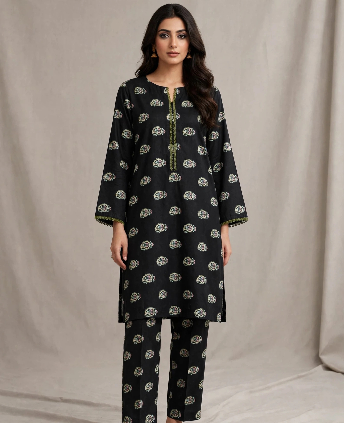 2 PC Khadar suit by Desires
