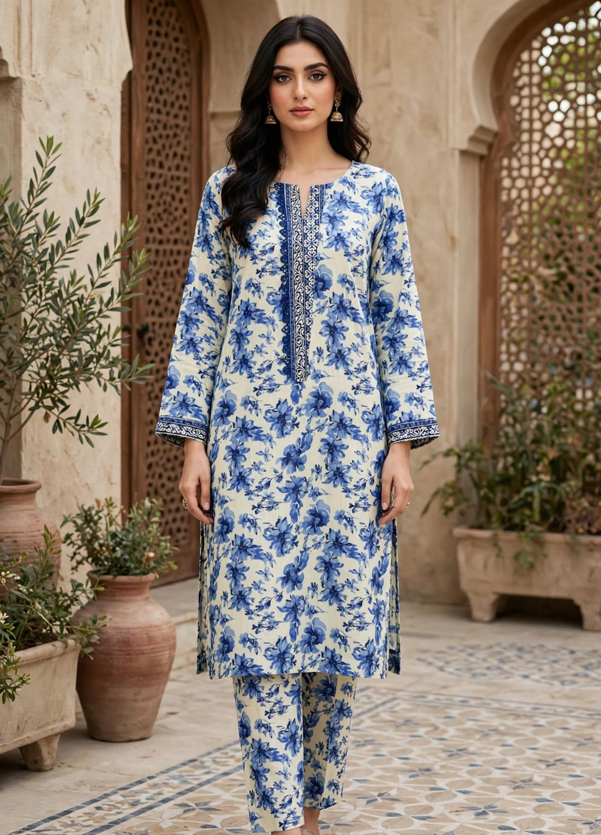 2 PC Khadar suit by Desires